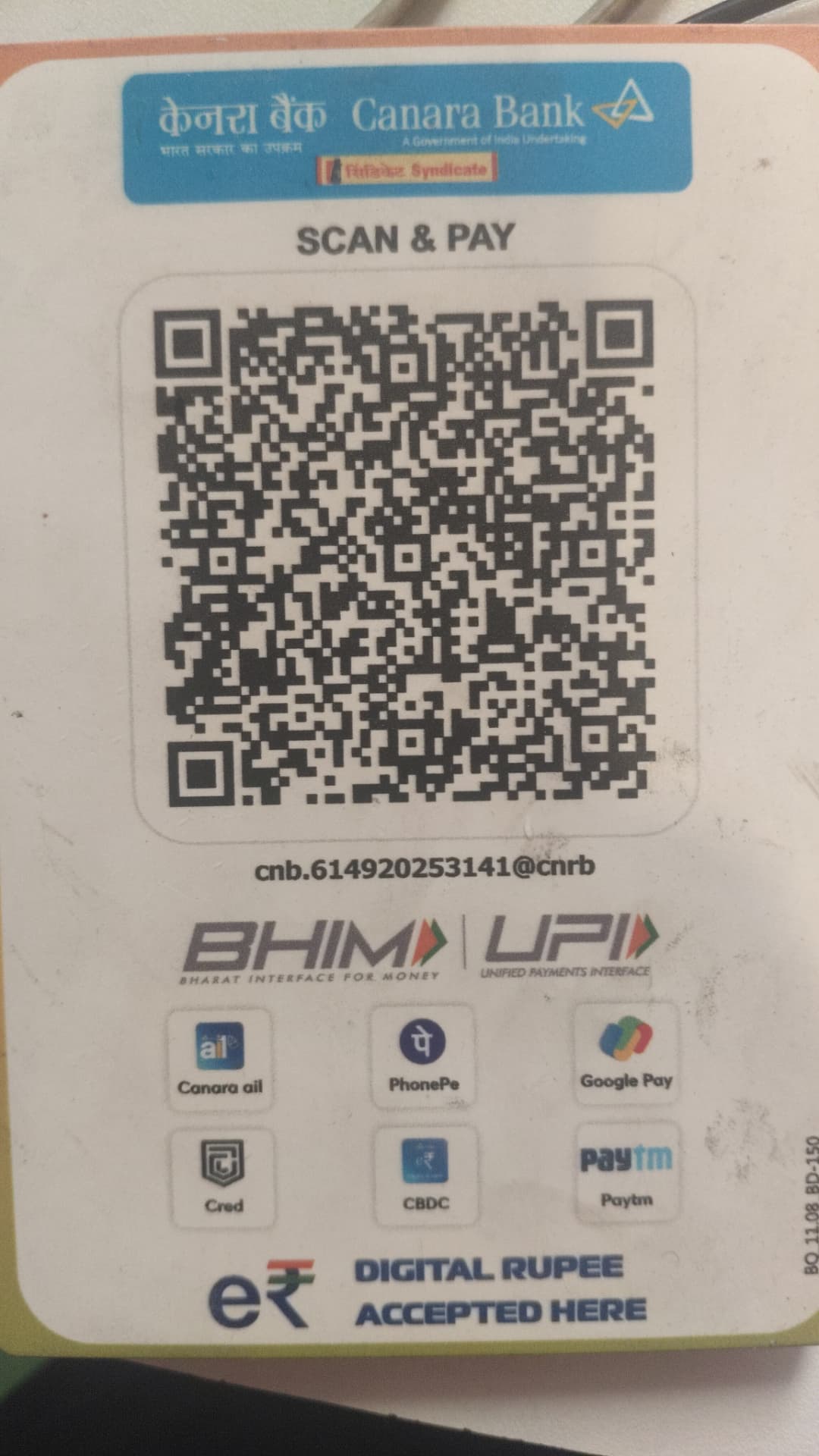 FYN Furniture UPI QR code for consultation payment